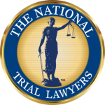 National Trial Lawyers logo with justice scales
